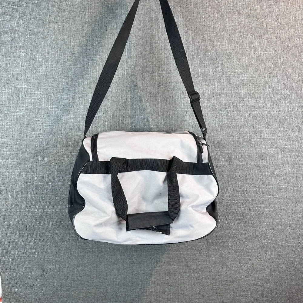 Adidas Duffel Bag‎ Gym Travel Sports Bag Lightweight Black Gray Logo